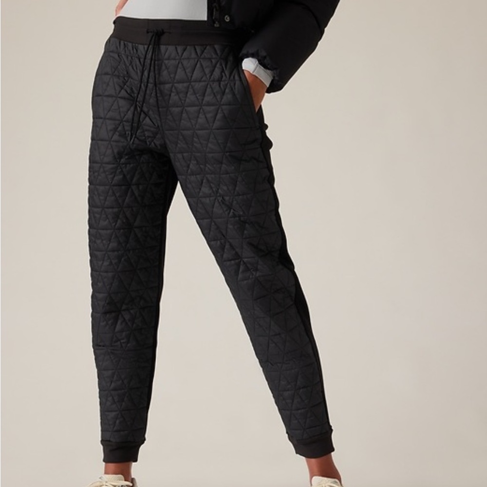 Athleta Solstice Quilted Joggers with Tapered Fit